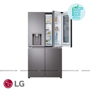 فیلتر یخچال فریزر ال جی 5 درب 30 فوت مدل X33 دودی GR-X33FFCRL